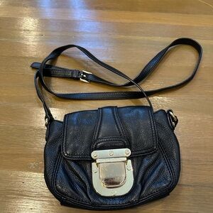 Michael Kors Black Leather Crossbody Bag